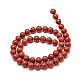 Grade A Natural Red Jasper Bead Strands(G-P075-36-6mm)-2