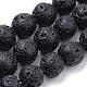 Natural Lava Rock Beads Strands(X-G-S259-11-8mm)-1