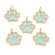 Real 18K Gold Plated Brass Micro Pave Cubic Zirconia Charms(ZIRC-L100-085G-05)-1