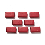 Opaque Acrylic Beads, Rectangle, FireBrick, 18.5x10x6mm, Hole: 2mm, about 450pcs/500g(OACR-A030-03C)