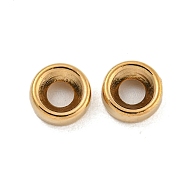 CCB Plastic Spacer Beads, Disc, Golden, 6.5x2.5mm, Hole: 2.5mm(CCB-L014-10G)