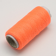402 Polyester Sewing Thread Cords for Cloth or DIY Craft, Coral, 0.1mm, about 120m/roll, 10rolls/bag(OCOR-R027-24)