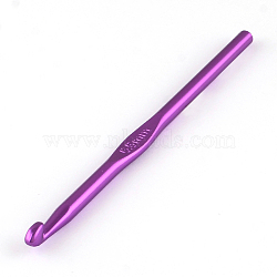 Random Single Color Aluminum Crochet Hooks, Single Color per Bag, Pin: 6.5mm, 148x6.0mm(TOOL-R058-10)