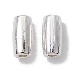 Alloy Spacer Beads, Long-Lasting Plated, Column Shape, Silver, 10.5x5mm, Hole: 2mm(FIND-B029-37S)