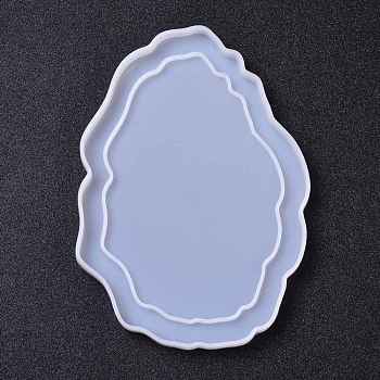 DIY Photo Frame Silicone Molds, Resin Casting Molds, For UV Resin, Epoxy Resin Jewelry Making, Twist, White, 180x125x9mm, Inner Diameter: 174x121mm