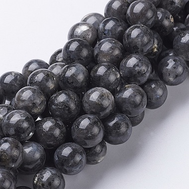 12mm Gray Round Labradorite Beads