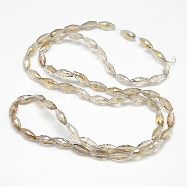 Electroplate Crystal Glass Rice Beads Strands(EGLA-F042-A11)-3