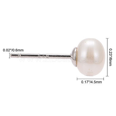 boucles d'oreille boule de perle(X-EJEW-Q701-01A)-2