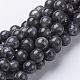 15.5 inch Natural Larvikite Beads Strands(GSR12mmC128)-1