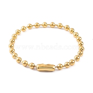 Ion Plating(IP) 304 Stainless Steel Ball Chain Necklaces for Women, Real 18K Gold Plated, 16.93 inch(43cm), bead: 10mm(NJEW-G135-01A-G)