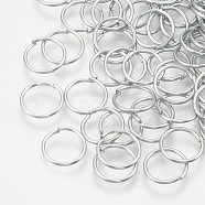 Iron Jump Rings, Open Jump Rings, Cadmium Free & Lead Free, Raw(Unplated), 21 Gauge, 5x0.7mm, Inner Diameter: 3.5mm, about 16600pcs/1000g(IFIN-Q123-02-0.7x5)