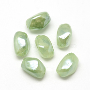 Imitation Jelly Acrylic Beads, Pearlized, Dark Sea Green, 21x16x15mm, Hole: 2mm, about 190pcs/500g(MACR-Q169-83)