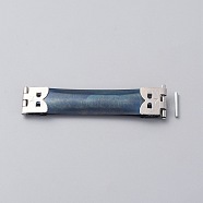 Manganese Handbag Shrapnel Clip, Flex Spring Clip, Internal Flex Purse Frames, Dark Slate Blue, 7x1.5x0.4cm(PURS-WH0005-41)