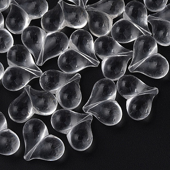 Transparent Acrylic Beads, Heart, Clear, 17.5x22x10mm, Hole: 1.4mm