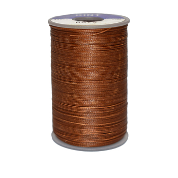 Waxed Polyester Cord, 6-Ply, Sienna, 0.55mm, about 38.27 yards(35m)/roll