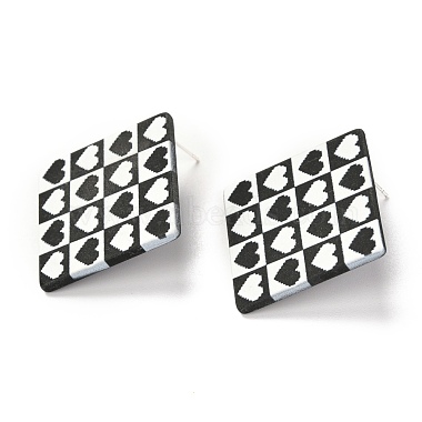 Resin Stud Earrings(EJEW-I257-01F)-2