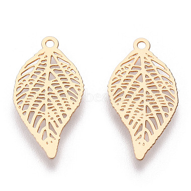 Light Gold Leaf Brass Pendants