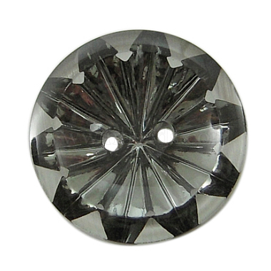 Dark Gray Acrylic Rhinestone Button