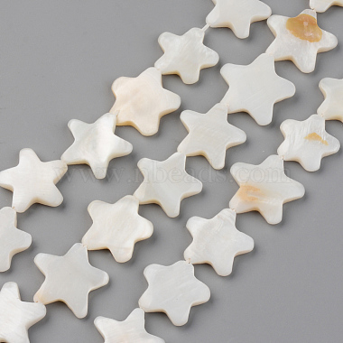 18mm Seashell Color Star Freshwater Shell Beads