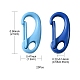 20Pcs Spray Painted Alloy Push Gate Snap Keychain Clasp Findings(FIND-YW0001-74)-4