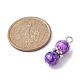 pendentif en perles rondes en verre de couleur mélangée(PALLOY-JF02271-02)-3