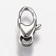 Polished 316 Surgical Stainless Steel Lobster Claw Clasps(X-STAS-Z013-05B)-1