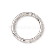 304 Stainless Steel Twister Clasps, Ring, Stainless Steel Color, 8x1mm, Inner Diameter: 6mm(STAS-C054-01P)