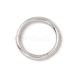 Non-Tarnish 304 Stainless Steel Twister Clasps, Ring, Stainless Steel Color, 8x1mm, Inner Diameter: 6mm(STAS-C054-01P)