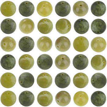46Pcs Natural Taiwan Jade Beads, Round, 8mm, Hole: 1.5mm