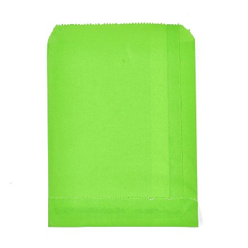 Eco-Friendly Kraft Paper Bags, Gift Bags, Shopping Bags, Rectangle, Green, 18x13x0.02cm