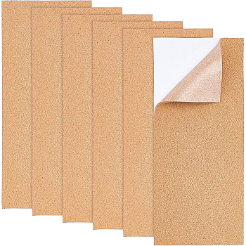 Cork Insulation Sheets, for Coaster, with Adhesive Back, Wall Decoration, Party and DIY Crafts Supplies, Rectangle, Peru, 35x15x0.2cm