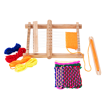 木編み織り糸の糸を使った織機櫛の調整と詳細な指示のシャトル（1組）