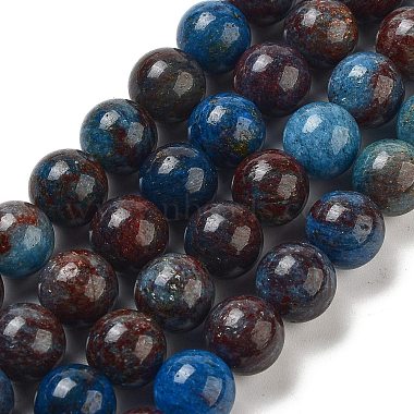 Natural Blue Opal Beads Strands(G-H045-A02-8MM-02)-2