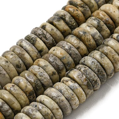 Rondelle Pyrite Beads