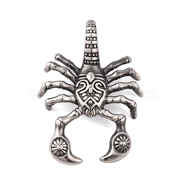 Antique Silver Scorpion 304 Stainless Steel Big Pendants