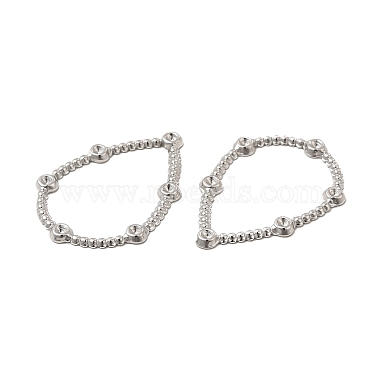 304 Stainless Steel Linking Ring Rhinestone Settings(STAS-A070-01P)-2