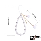 Polymer Clay Rhinestone & Glass Beaded Chain Mobile Strap(HJEW-SW00021-04)-2