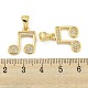 Brass Micro Pave Clear Cubic Zirconia Pendants(ZIRC-P115-06G)-3