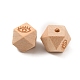 Laser Engraved Wood European Beads(WOOD-TAC0014-18)-1