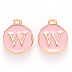 Golden Plated Alloy Enamel Charms(ENAM-S118-07W)-1