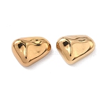 304 Stainless Steel Pendants, Heart Charm, Golden, 15.5x21x9mm, Hole: 4x2.5mm(STAS-L309-15G)