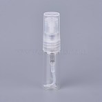 3ml Glass Spray Bottle, with PP Plastic Lid, for Essential Oil, Perfume, Clear, 60x14mm(MRMJ-WH0052-02-3ml)