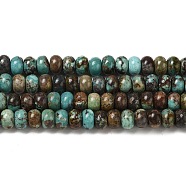 Natural Turquoise Beads Strands, Rondelle, 6x4mm, Hole: 0.6mm, about 105pcs/strand, 15.94''(40.5cm)(G-P506-03C-04)