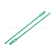 Reusable Plastic Plant Cable Ties, Adjustable Plant Twist Ties, Garden Tool, Medium Sea Green, 222x5~9x1.5~2mm, about 100pcs/bag(TOOL-WH0021-33C)