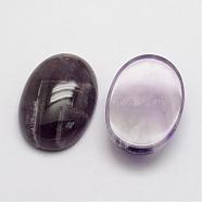 Natural Amethyst Cabochons, Oval, 25x18x7~10mm.(G-D860-A12)