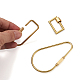 Pandahall Unisex Pure Handmade Brass Key Rings & Screw Carabiner Lock Charms(KEYC-TA0003-06)-5