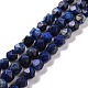 Pierre naturelle facettée brins de perles de lapis-lazuli(G-J331-25-8mm-01)-1