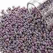 TOHO Round Seed Beads, Japanese Seed Beads, (554) Galvanized Lavender, 11/0, 2.2mm, Hole: 0.8mm, about 1103pcs/10g(X-SEED-TR11-0554)