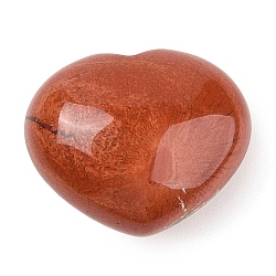 Natural Red Jasper Love Heart Stone, Pocket Palm Stone for Reiki Balancing, 24~25.5x30x15~17mm(G-I367-03M)