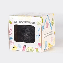 Nylon Thread, Black, 1.5mm, about 49.21 yards(45m)/roll(NWIR-JP0012-1.5mm-900)
